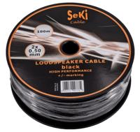 Diverse seki 100 meter speaker cable round 2x0.50mm²