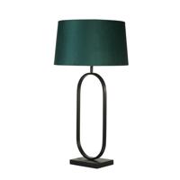 Searchlight TafellampModish zwart met emerald kap - EU94101EM