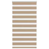 VidaXL Zebra blind 75x150 cm stofbreedte 70,9 cm polyester zandbruin