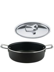 Alessi pot Low Casserole (24 cm) - Noir