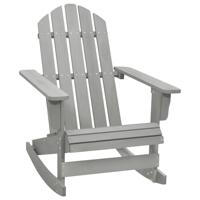 Tuinschommelstoel hout grijs