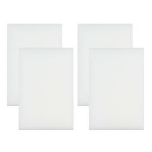 Benson Wonderspons - 4x stuks - wit - 12 cm - melamine - schoonmaken met water