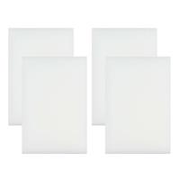 Benson Wonderspons - 4x stuks - wit - 12 cm - melamine - schoonmaken met water Benson Wonderspons - 4x stuks - wit - 12 cm - melamine - schoonmaken met water