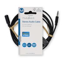 Nedis CAGL22050BK20 audio kabel 2 m 3.5mm Zwart - thumbnail