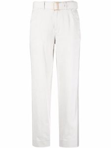 Lorena Antoniazzi pantalon court à taille ceinturée - Blanc