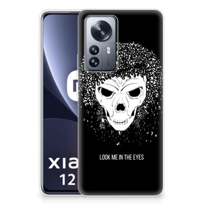 Silicone Back Case Xiaomi 12 Pro Skull Hair Silicone Back Case Xiaomi 12 Pro Skull Hair