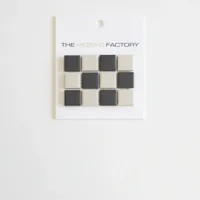 The Mosaic Factory London Mozaiek Tegel Vierkant - Dambord Mix Porselein Ongeglazuurd, R11 300x300 mm - thumbnail