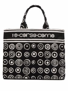 10 CORSO COMO sac cabas à imprimé graphique - Noir