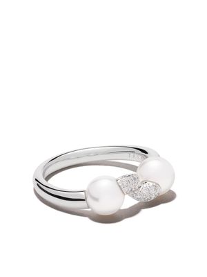 TASAKI bague danger fang en or blanc 18ct - Argent