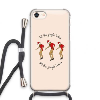 Jingle Ladies: iPhone 7 Transparant Hoesje met koord