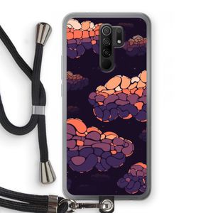 Patroon Wolken: Xiaomi Redmi 9 Transparant Hoesje met koord