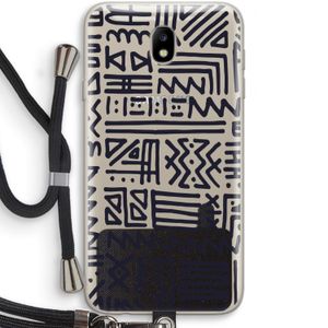 Marrakech print: Samsung Galaxy J7 (2017) Transparant Hoesje met koord