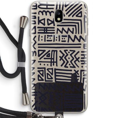 Marrakech print: Samsung Galaxy J7 (2017) Transparant Hoesje met koord