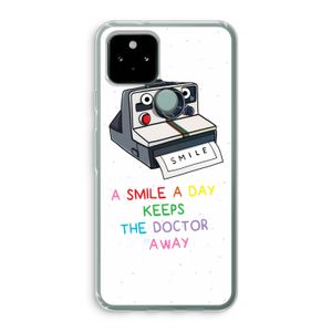 Smile: Google Pixel 5 Transparant Hoesje
