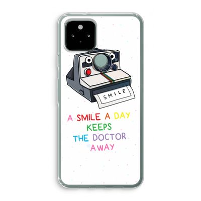 Smile: Google Pixel 5 Transparant Hoesje