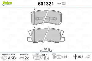 Valeo Remblokset 601321