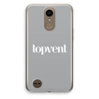 Topvent Grijs Wit: LG K10 (2017) Transparant Hoesje