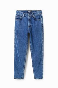 Mom jeans met stras - BLUE - 38