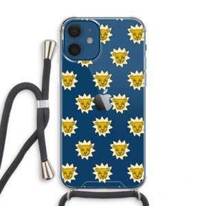 Leeuwenkoppen: iPhone 12 mini Transparant Hoesje met koord
