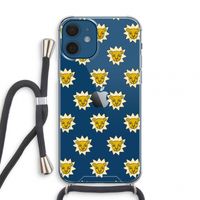 Leeuwenkoppen: iPhone 12 mini Transparant Hoesje met koord