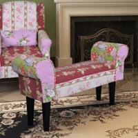 Patchwork Bloemen design bankje