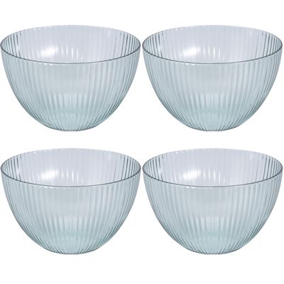 12x Salade/snack schaaltjes van kunststof 14 cm 850 ml