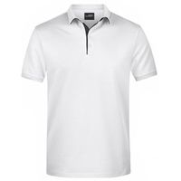 Polo shirt Golf Pro premium wit/zwart voor heren