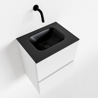 Toiletmeubel Mondiaz Ada | 40 cm | Meubelkleur Talc | Lex wastafel Urban Midden | Zonder kraangat