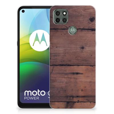Motorola Moto G9 Power | Bumper Hoesje | Old Wood