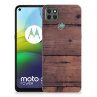 Motorola Moto G9 Power | Bumper Hoesje | Old Wood