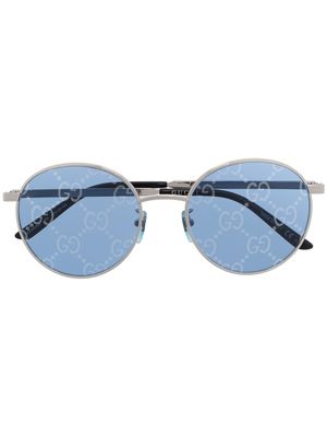 Gucci Eyewear lunettes de soleil à monture ronde - Argent