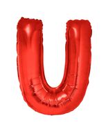 Folieballon Rood Letter 'U' Groot