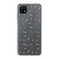Hipster stripes: Samsung Galaxy A22 5G Transparant Hoesje