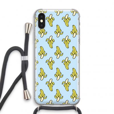 Bananas: iPhone XS Transparant Hoesje met koord