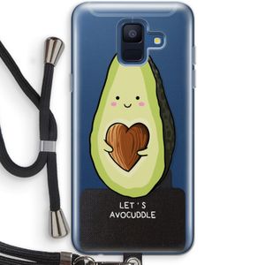 Avocuddle: Samsung Galaxy A6 (2018) Transparant Hoesje met koord