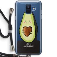 Avocuddle: Samsung Galaxy A6 (2018) Transparant Hoesje met koord