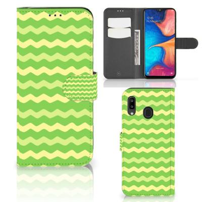 Samsung Galaxy A30 | Telefoon Hoesje | Waves Green