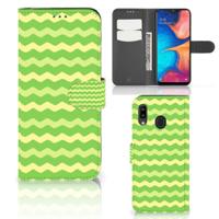 Samsung Galaxy A30 | Telefoon Hoesje | Waves Green