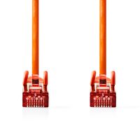 Nedis CAT6 Netwerkkabel | RJ45 Male | RJ45 Male | S/FTP | 2.00 m | Rond | LSZH | Oranje | Label - CCGL85221OG20