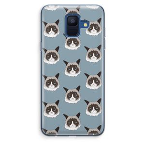 It's a Purrr Case: Samsung Galaxy A6 (2018) Transparant Hoesje