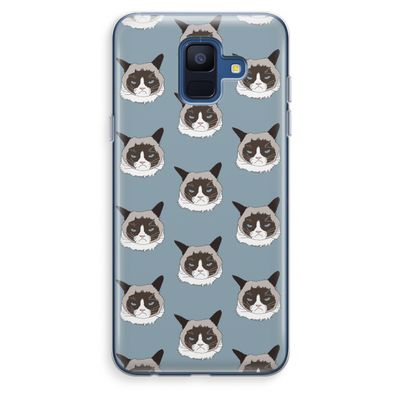 It's a Purrr Case: Samsung Galaxy A6 (2018) Transparant Hoesje