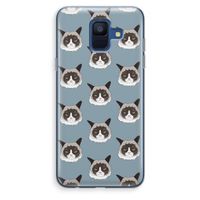 It's a Purrr Case: Samsung Galaxy A6 (2018) Transparant Hoesje