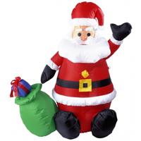 Opblaasbare Kerstman - 122 cm - met verlichting - opblaas kerstversiering