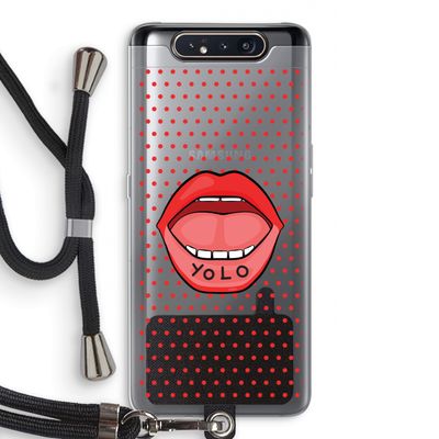 Yolo Denise: Samsung Galaxy A80 Transparant Hoesje met koord