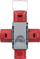 Brennenstuhl 1081670 netstekker adapter Grijs, Rood - thumbnail