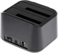 Deltaco MAP-GD35U3 basisstation voor opslagstations USB 3.2 Gen 1 (3.1 Gen 1) Type-A Zwart - thumbnail