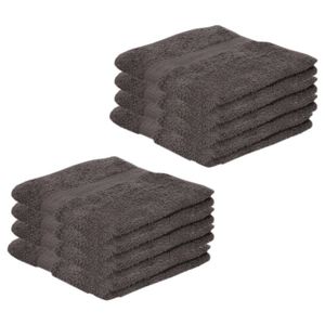 8x Voordelige handdoeken grijs 50 x 100 cm 420 grams   -
