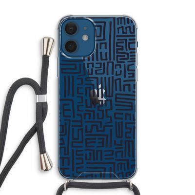 Moroccan Print: iPhone 12 Transparant Hoesje met koord