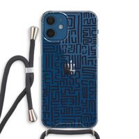 Moroccan Print: iPhone 12 Transparant Hoesje met koord