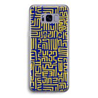 Majorelle Blue Print: Samsung Galaxy S8 Transparant Hoesje - thumbnail